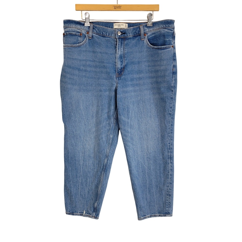 Abercrombie & Fitch The Mom High Rise Jeans Blue Size 33/16 Short